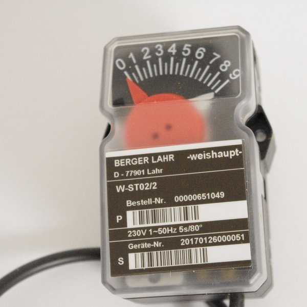 Weishaupt Stellmotor WL 10-C,D Typ W-ST02/2, Ref.24105012022
